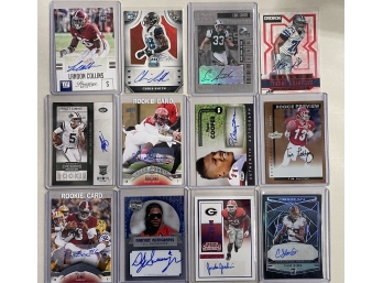 Lot Of 9 Signed Auto Autograph Football Cards (7)