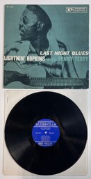 Lightnin' Hopkins W/ Sonny Terry - Last Night Blues BV1029 1961 MONO First Pressing Prestige VG Plus