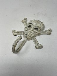 Cast Iron Skull And Crossbones Wall Hook