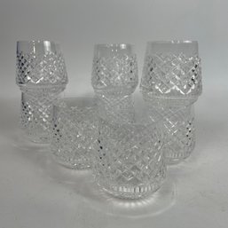 8 Low Ball Crystal Glassed - 3' Tall