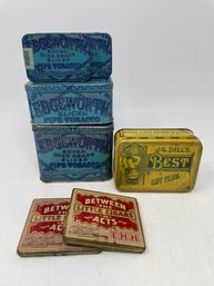 Lot Of Edgeworth Tabacco Tins