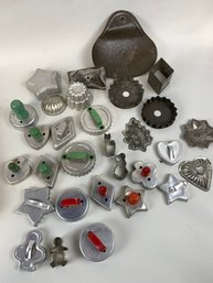 Lot Of Vintage Cookie Cutters
