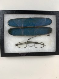 Antique Spectacles With Tin Case