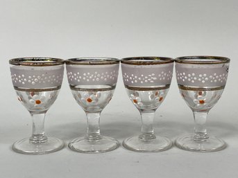 Set Of Vintage Cordial Glasses
