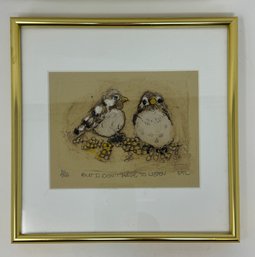 Signed And Numbered Bird Art