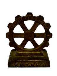 Vintage Rotary Club Advertising Statue