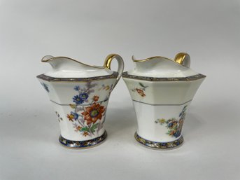 Pair Of Limoges Porcelain Creamers
