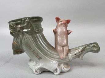 Vintage Ceramic Pig Vase