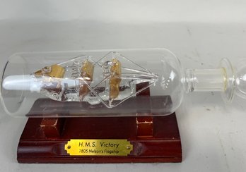 Glass Ship In A Bottle HMS Victory