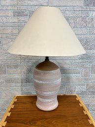 Vintage Pottery Table Lamp By California Ceramic Designs Working Original Socket & Wiring