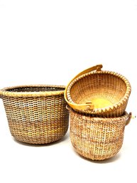 Collection Of Nantucket Style Baskets In Varying Size