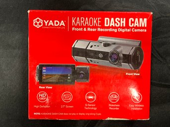 YADA Karaoke Dash Cam In Original Box - Untested