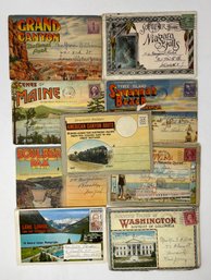 9 Vintage Postcard Booklets