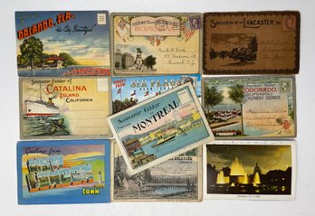 10 Vintage Postcard Booklets