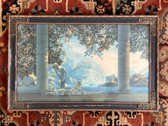 Framed Maxfield Parrish 'daybreak' Print Original Frame