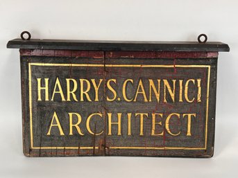 Antique Architect Sign - Double Sided