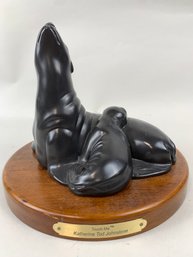 Katherine Tod Johnstone 'TOUCH ME' Mother Baby Seal Sculpture
