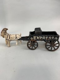 Cast Iron Mini Goat Wagon