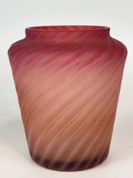 Satin Swirl Vase