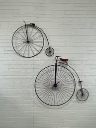 Pair Of C. Jere Bicycle Wall Sculptures