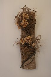 Vintage Dried Flower Wall Arrangement