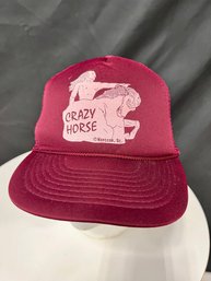 Vtg Crazy Horse Trucker Hat