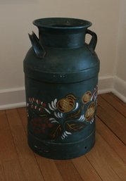 Vintage Decorated Milk Can
