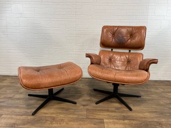 Plycraft Eames Style Lounge Chair And Ottoman