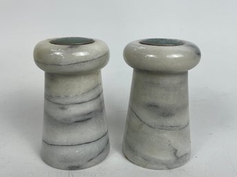 Marble Salt And Pepper Shakers