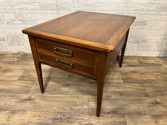 Mid-Century Modern Side Table With Drawer