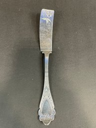 Antique Sterling Silver  Decorative Butter Knife 30 Grams