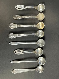 Group Of 8 Sterling Silver Demitasse Spoons 34.48 Grams