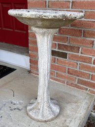 Vintage Concrete Bird Bath