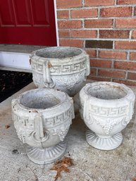 Group Of Concrete Planters