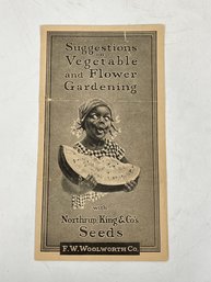 Suggestions On Vegetable And Flower Gardening - Woolworth Co. Literature