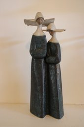 Vintage Lladro Nuns Figurine