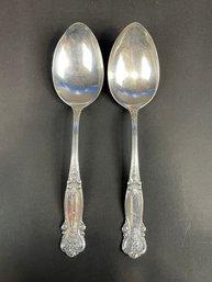 Pair Of Sterling Silver Spoons 92 Grams