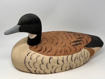 Large Vintage Painted Duck Decoy