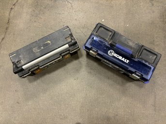 Pair Of Heavy Duty Plastic Toolboxes