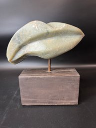 Mid Century Carved Stone Sculpture