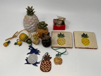 Pineapple Home Decor Lot - As Is