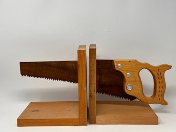 Handmade Saw Bookends