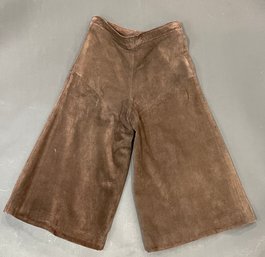 Vintage Beged-Or Brown Suede Culottes