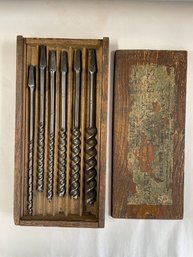 Antique Swan Drill Bits In Box (17)