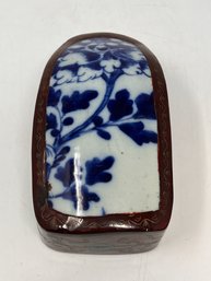 Blue And White Porcelain Trinket Box