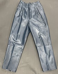 Vintage USA Made Navy Blue Leather Pants