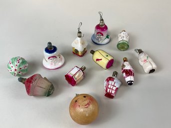 Lot Of Antique Figural Christmas Bulbs