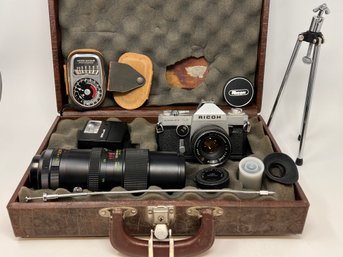 Ricoh Singlex TLS In Carry Case With Vivitar Lense And More!!!