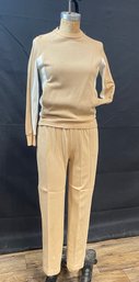 Vintage Gant For Women Tan And White Sweatsuit
