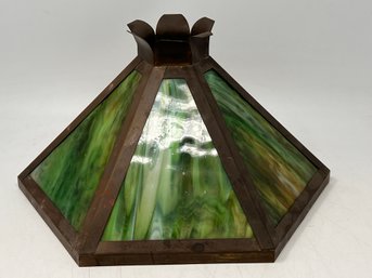 Arts And Crafts Slag Glass Lamp Shade